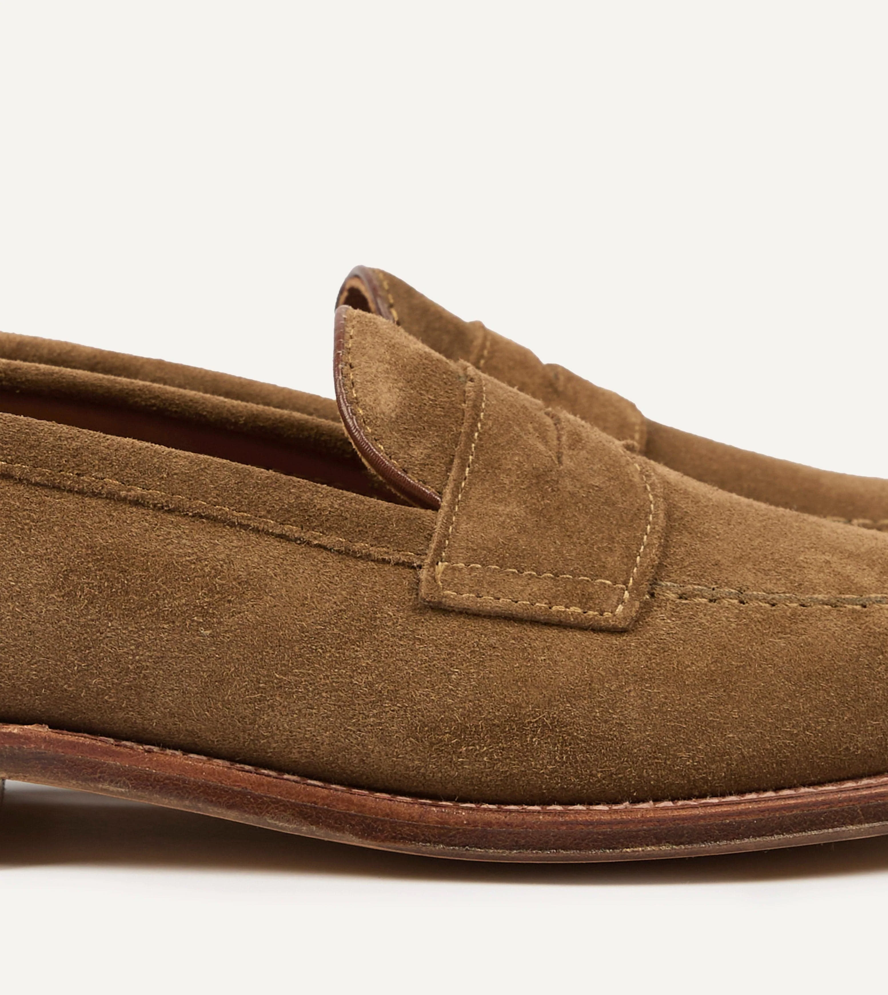 Alden Snuff Suede Handsewn Leisure Loafer - Image 3