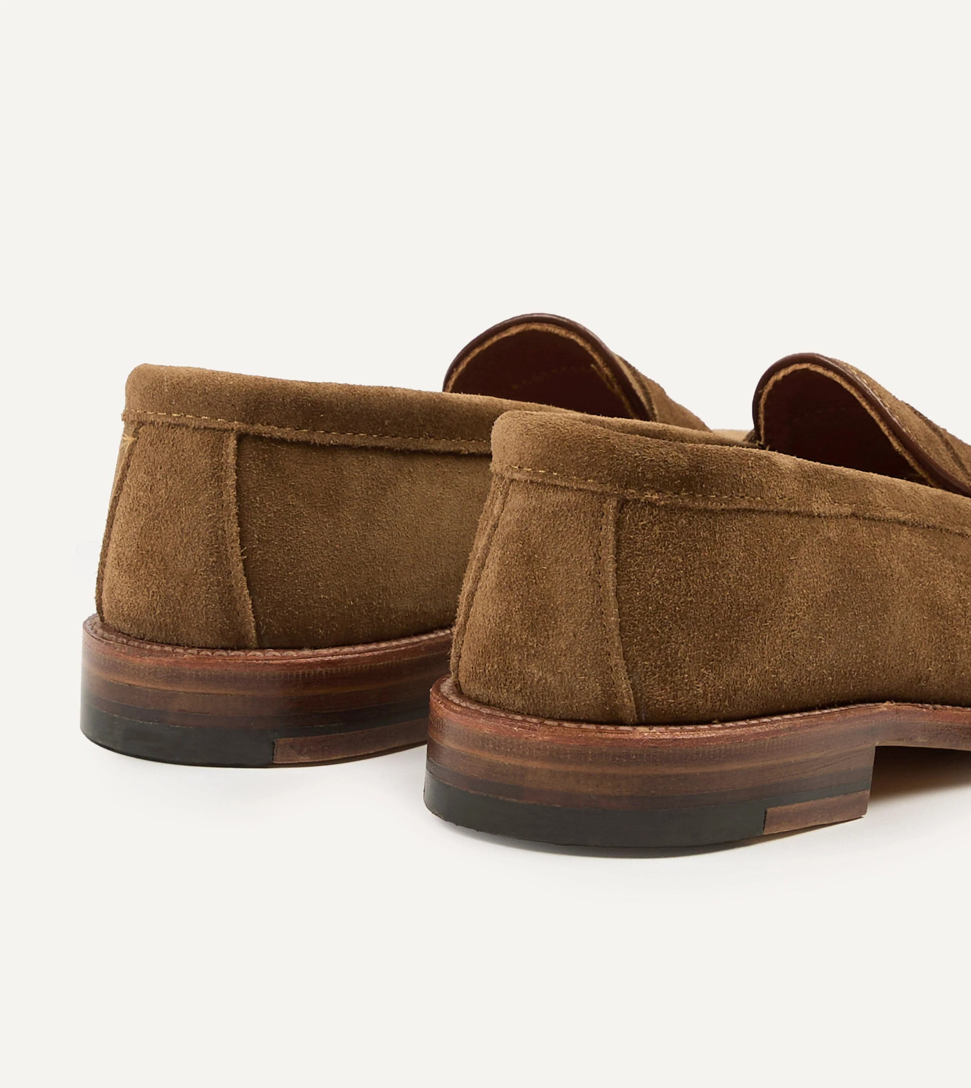 Alden Snuff Suede Handsewn Leisure Loafer - Image 5