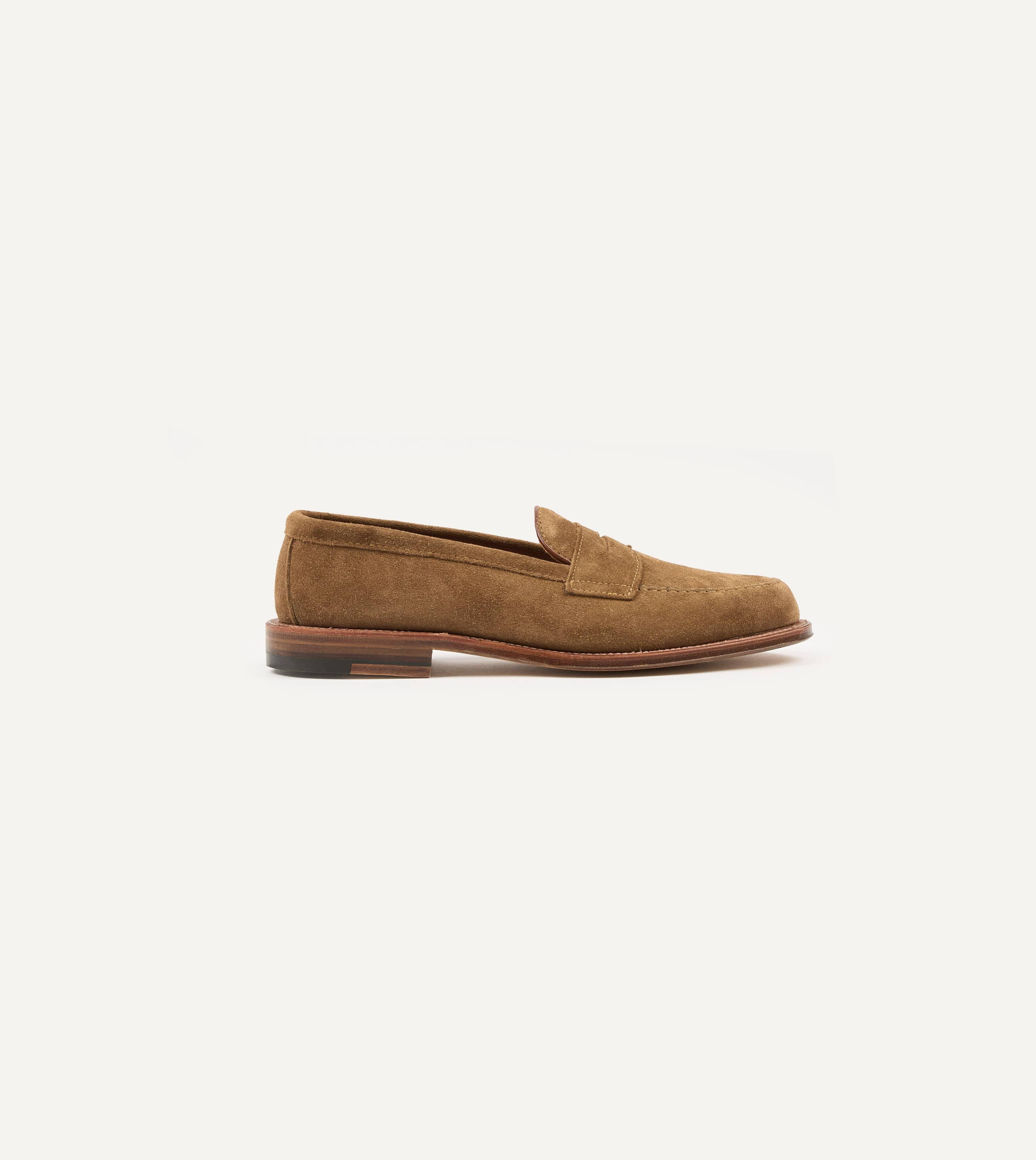 Alden Snuff Suede Handsewn Leisure Loafer - Image 6