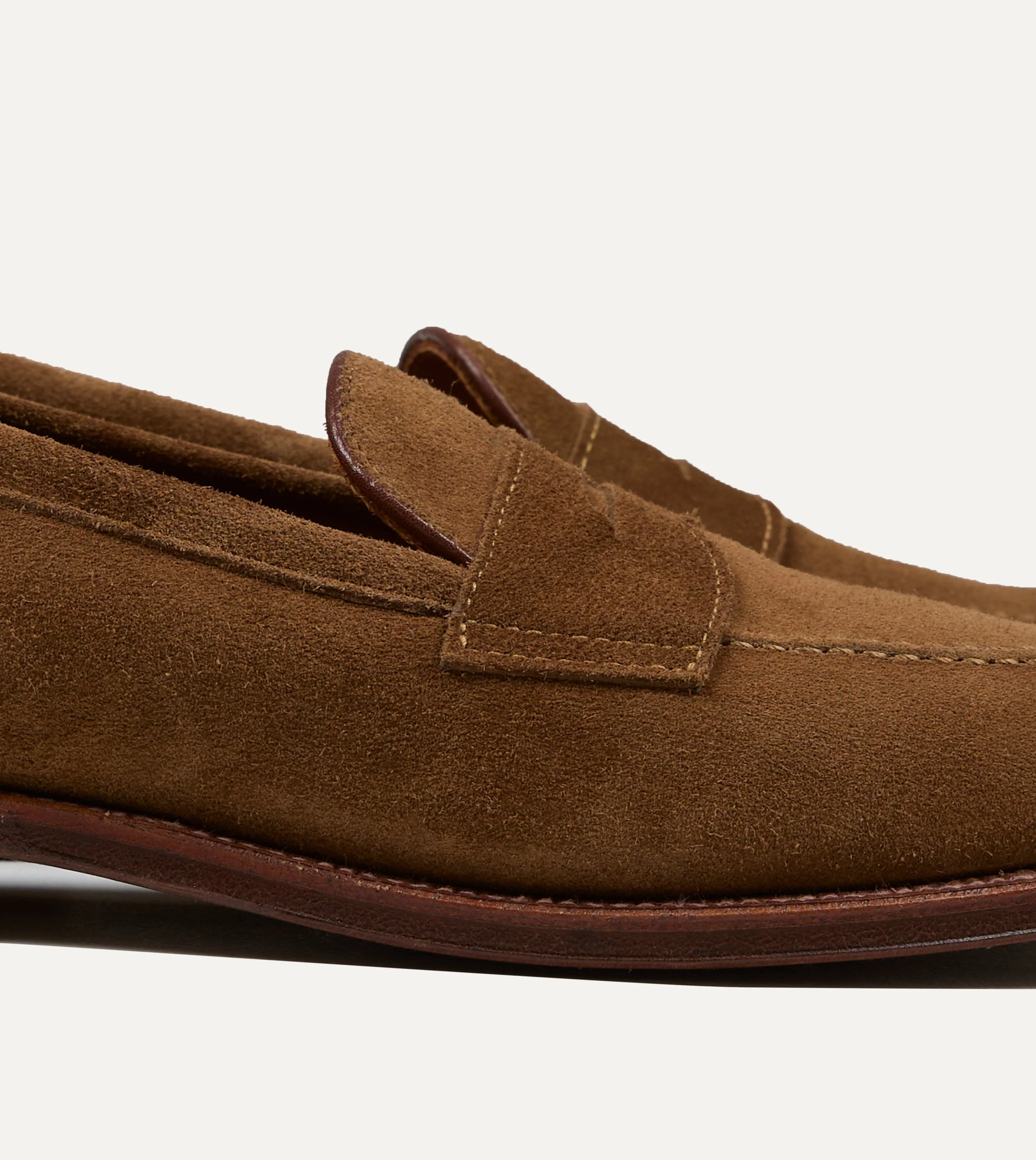 Alden Snuff Suede Penny Loafer - Image 3