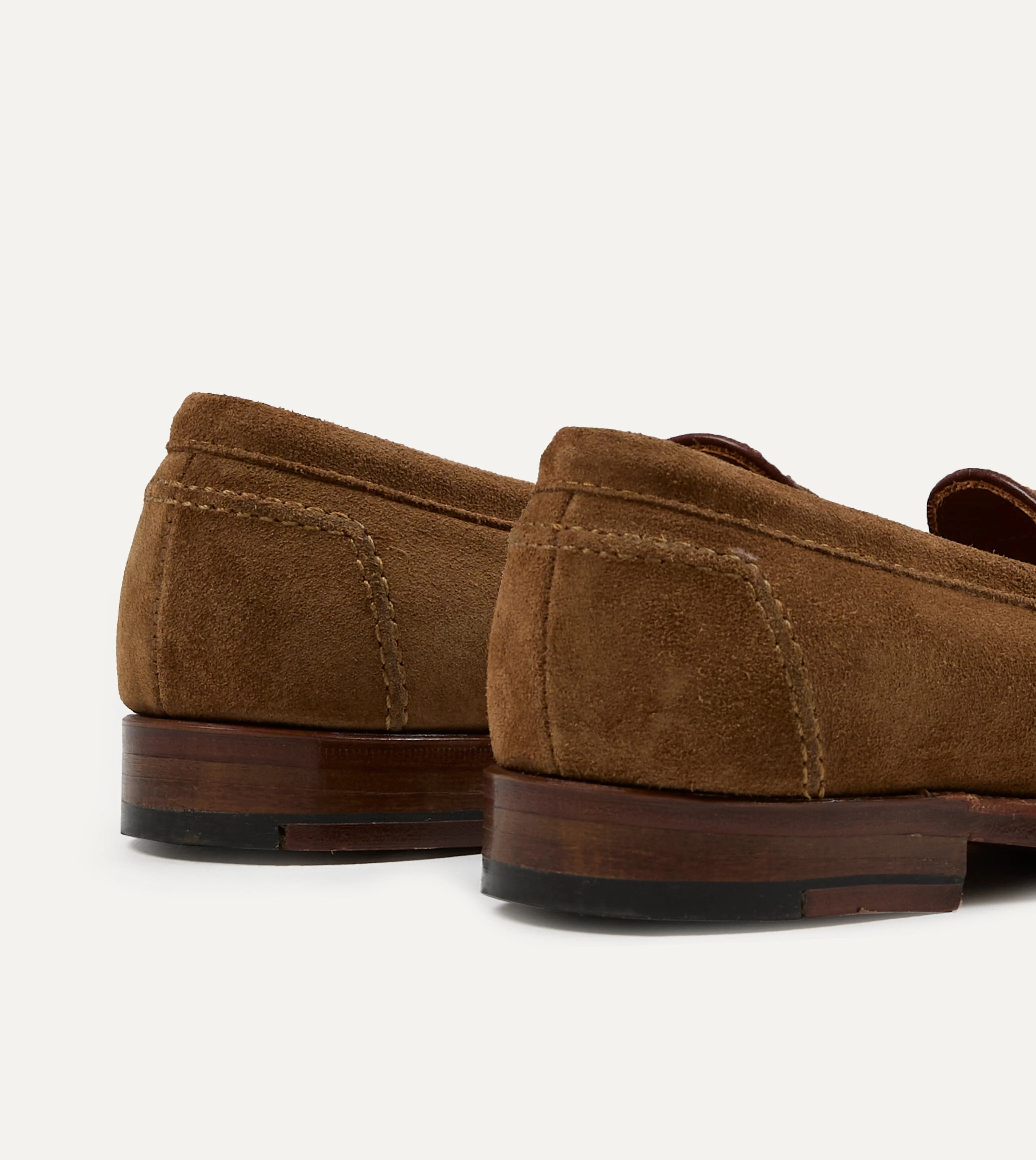 Alden Snuff Suede Penny Loafer - Image 5
