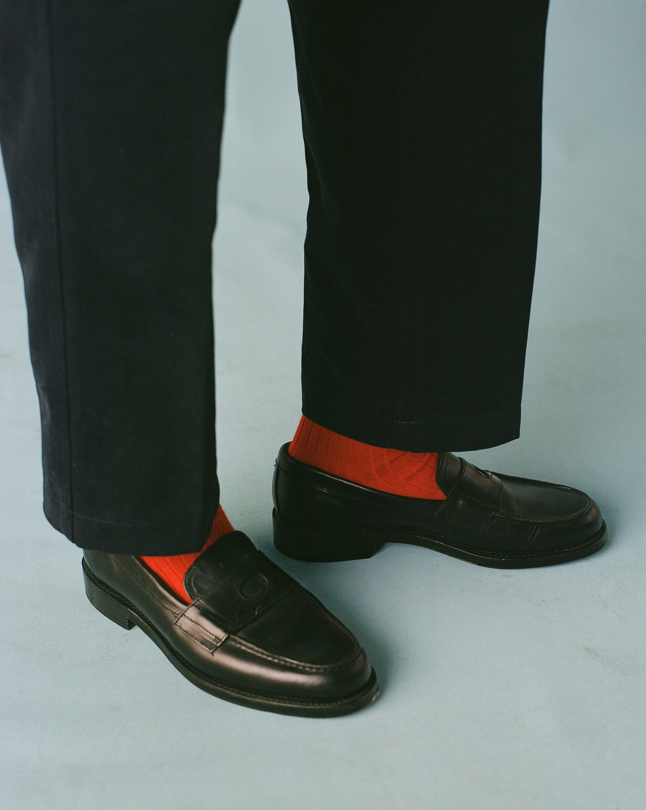 Black Leather Charles Goodyear Welted Penny Loafer - Image 7
