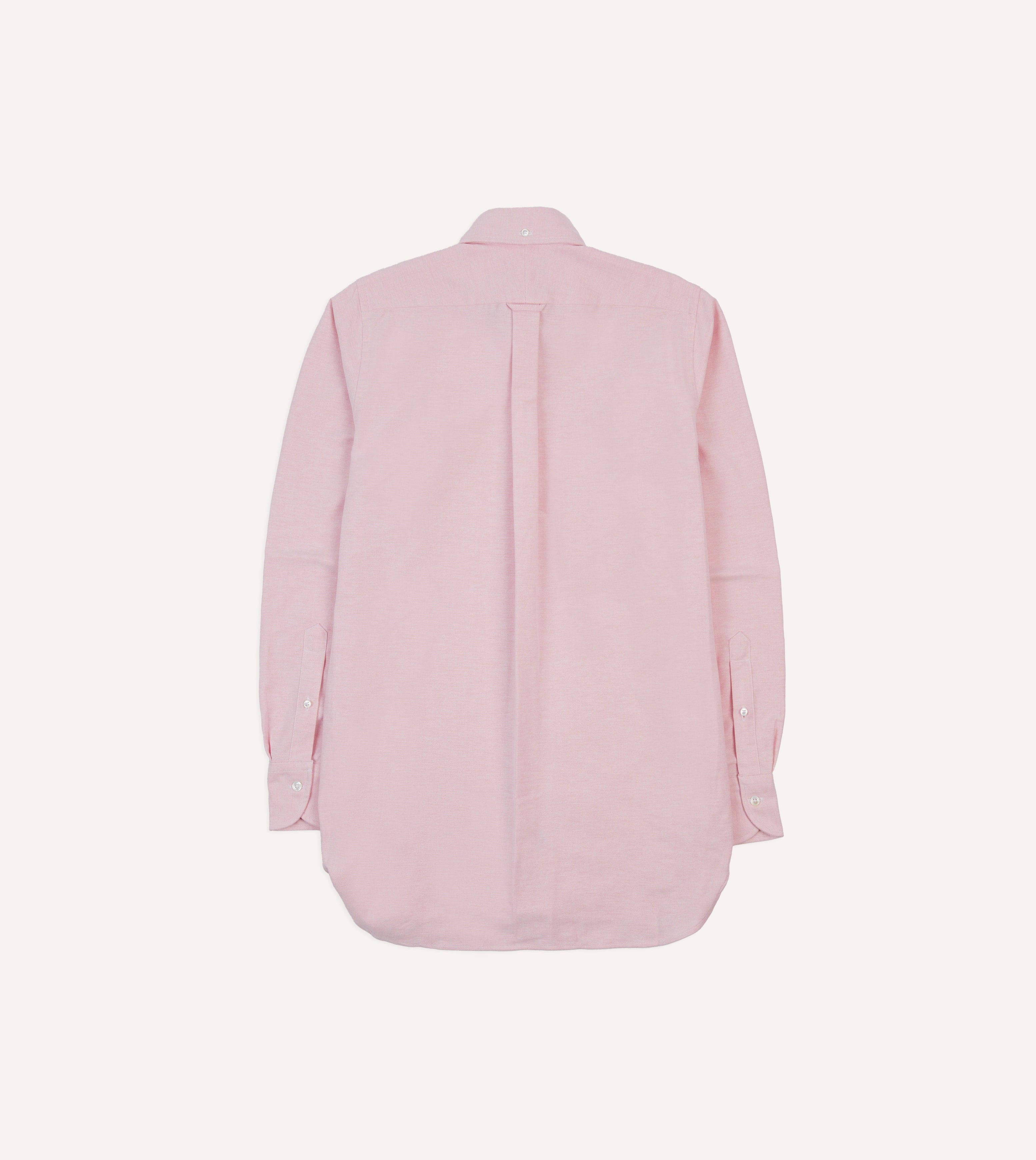 Bright Pink Cotton Oxford Cloth Button-Down Shirt - Image 6
