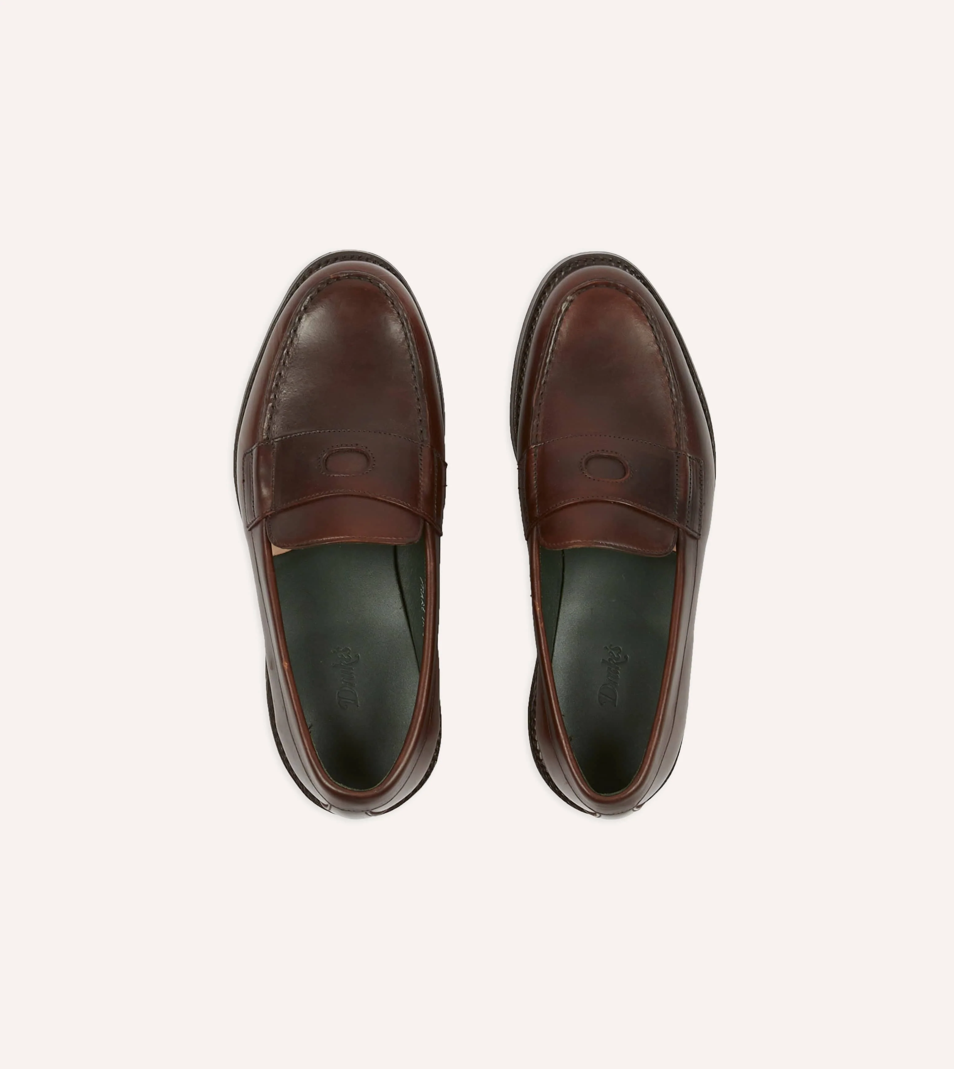 Brown Leather Charles Goodyear Welted Penny Loafer - Image 4