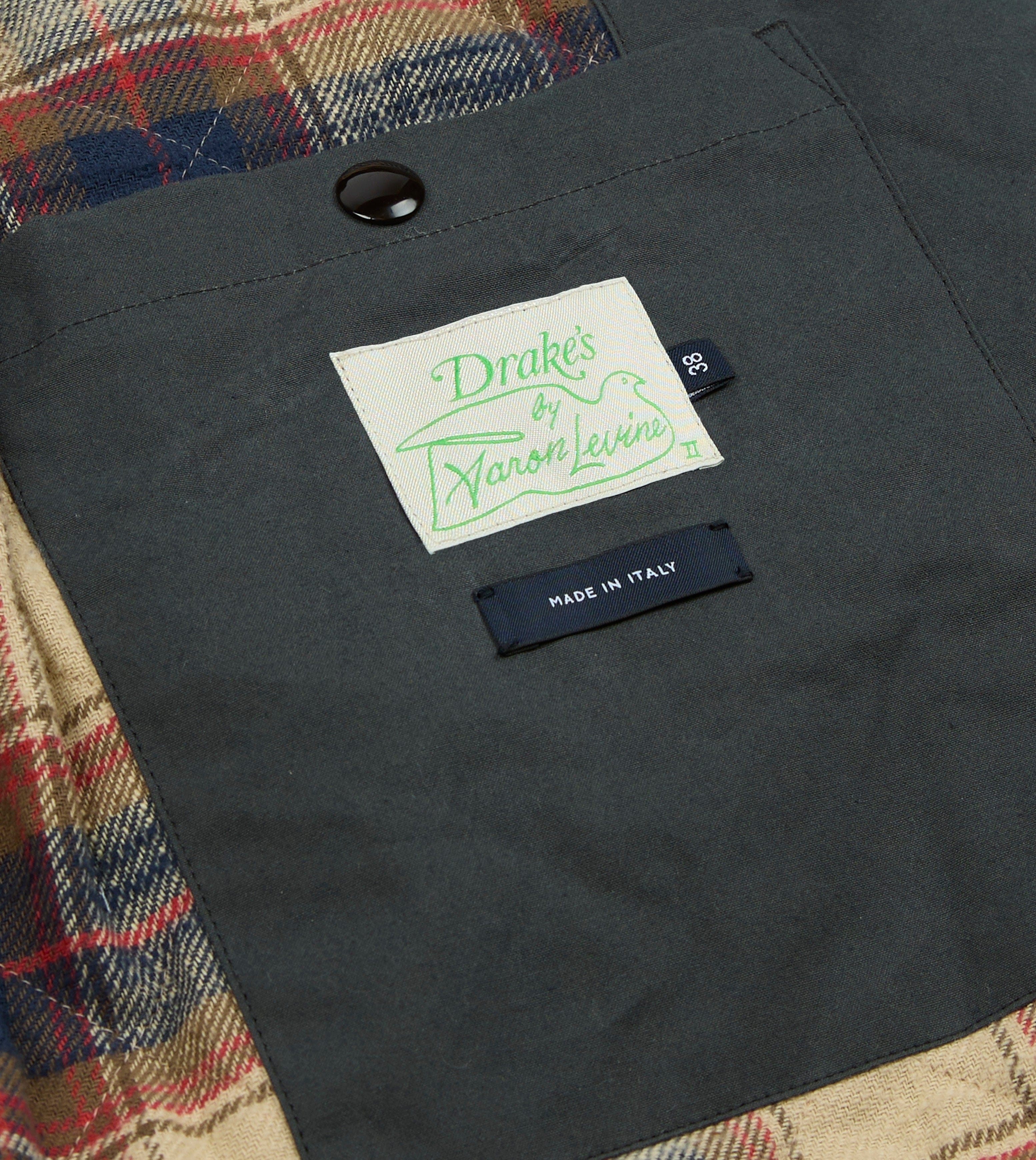Drake's by A. Levine Black Waxed Coverall Jacket - Image 8