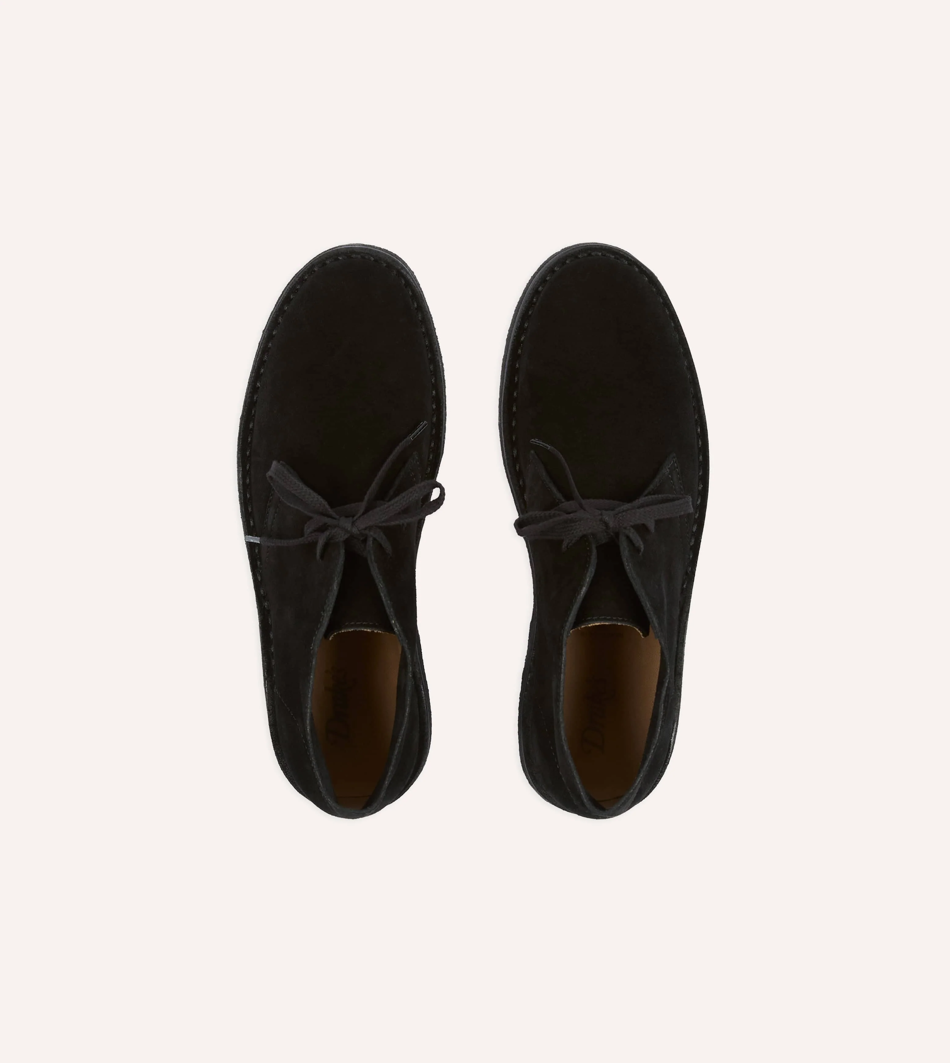 Drake's by A. Levine Clifford Desert Boot Black Suede - Image 4