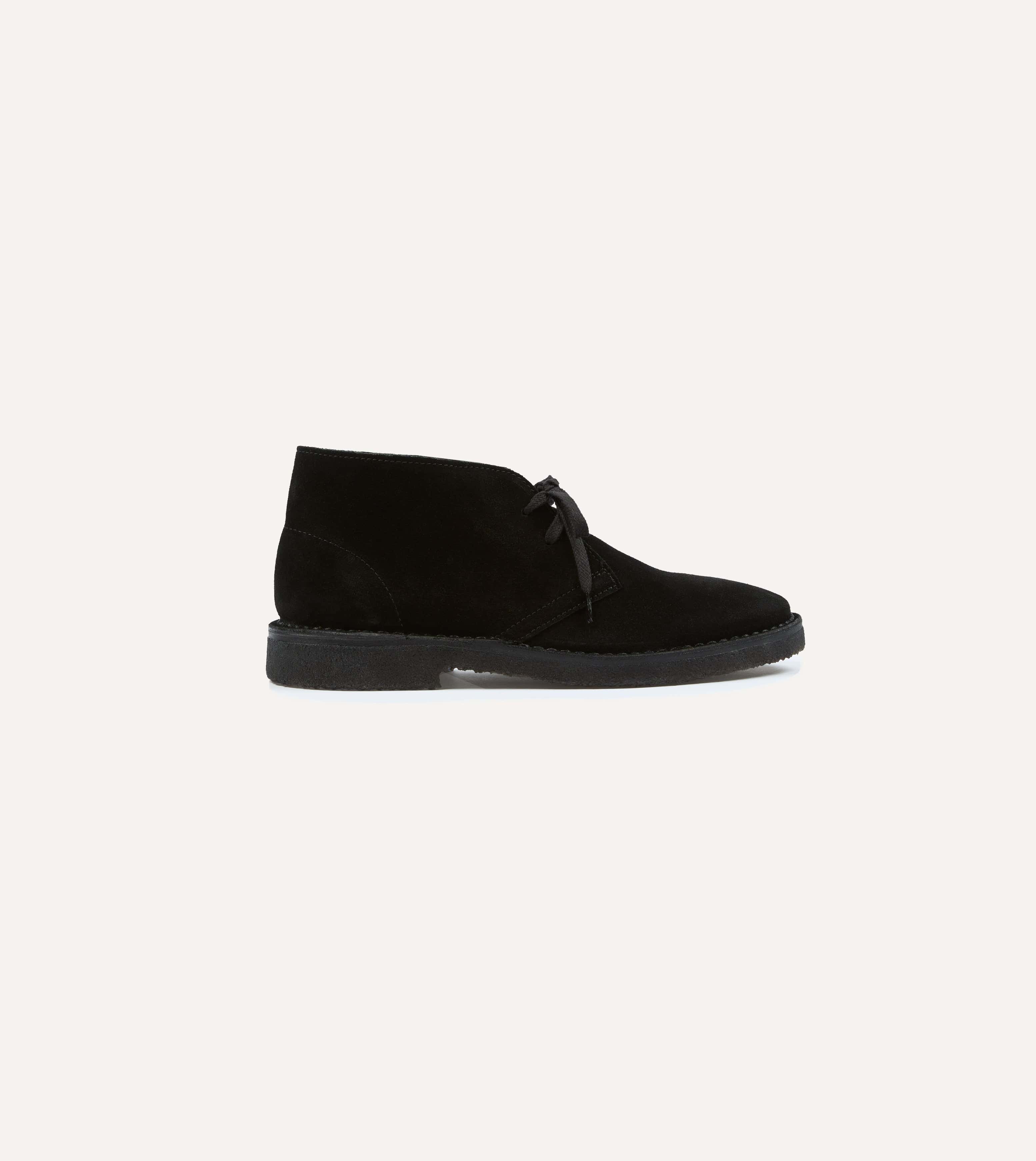 Drake's by A. Levine Clifford Desert Boot Black Suede - Image 6