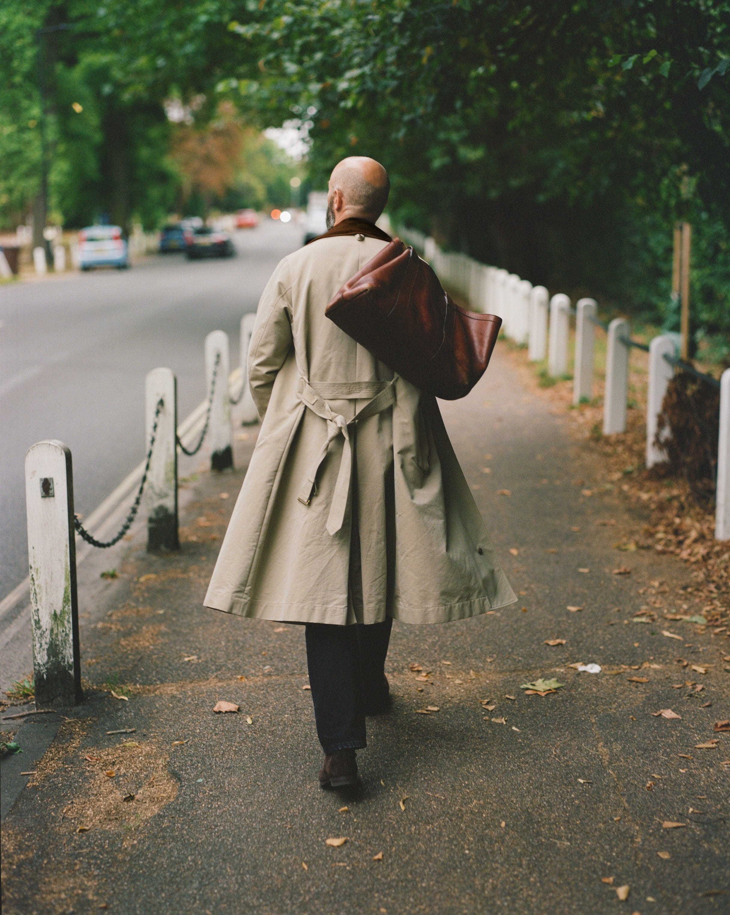 Drake's for Permanent Style Beige Rider's Raincoat - Image 13