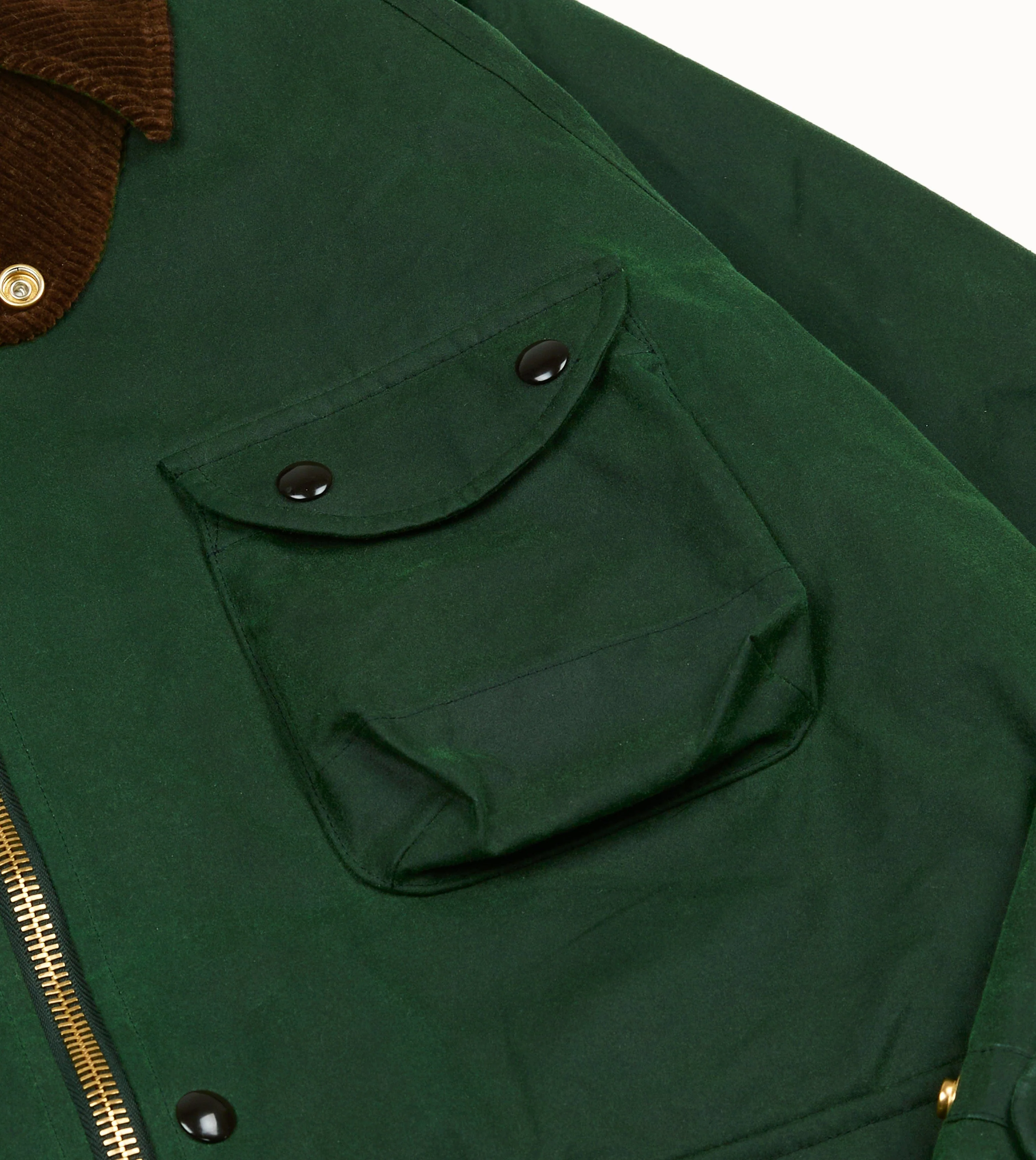 Green Waxed Coverall Jacket - Image 5