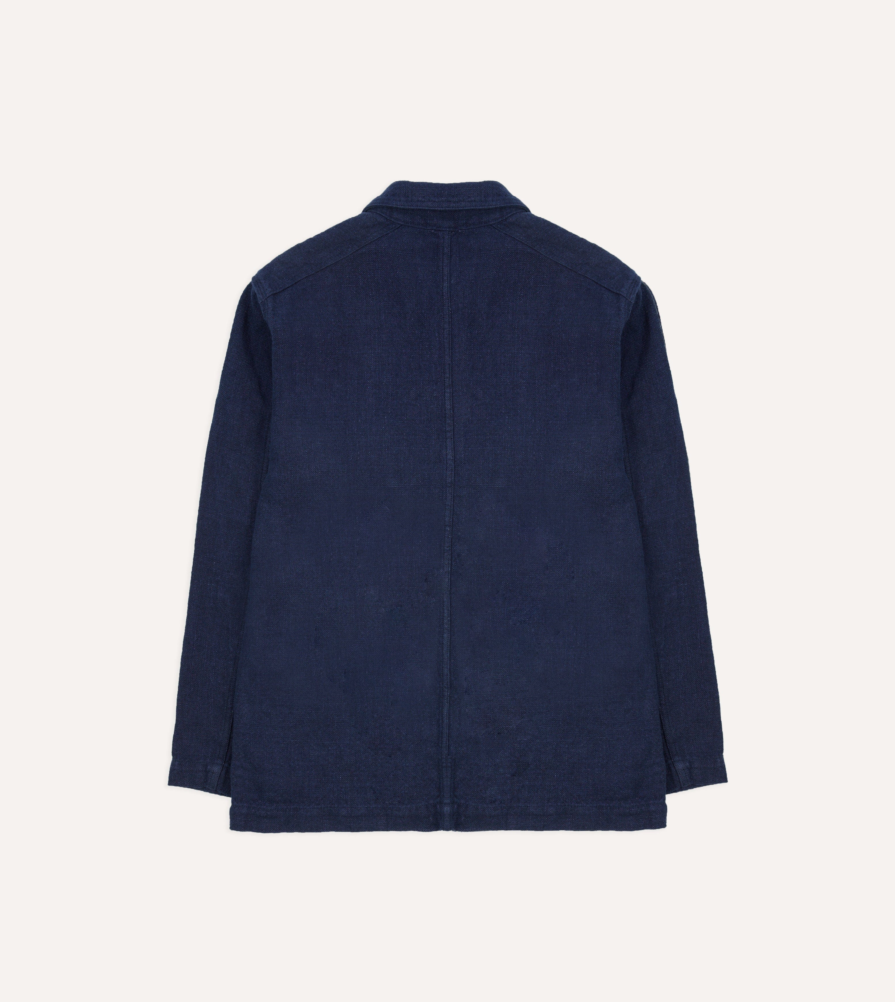 Navy Linen Five-Pocket Chore Jacket - Image 8